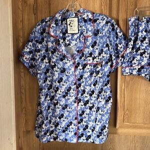 Disney Women’s Blue Mickey Mouse Pajamas